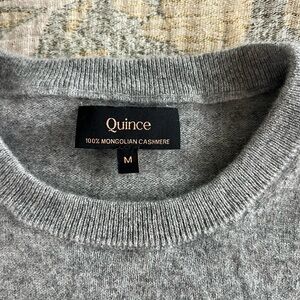 Quince Gray Crewneck Cashmere Sweater